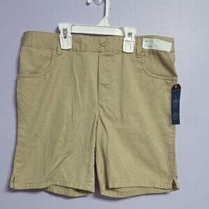 Boys Nautica Beige Performance Shorts School Uniform